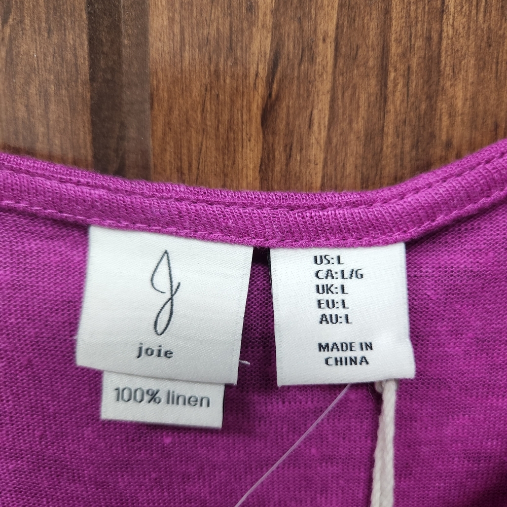 🆕️ Joie Scoop Neck Linen Top - Picture 2 of 5